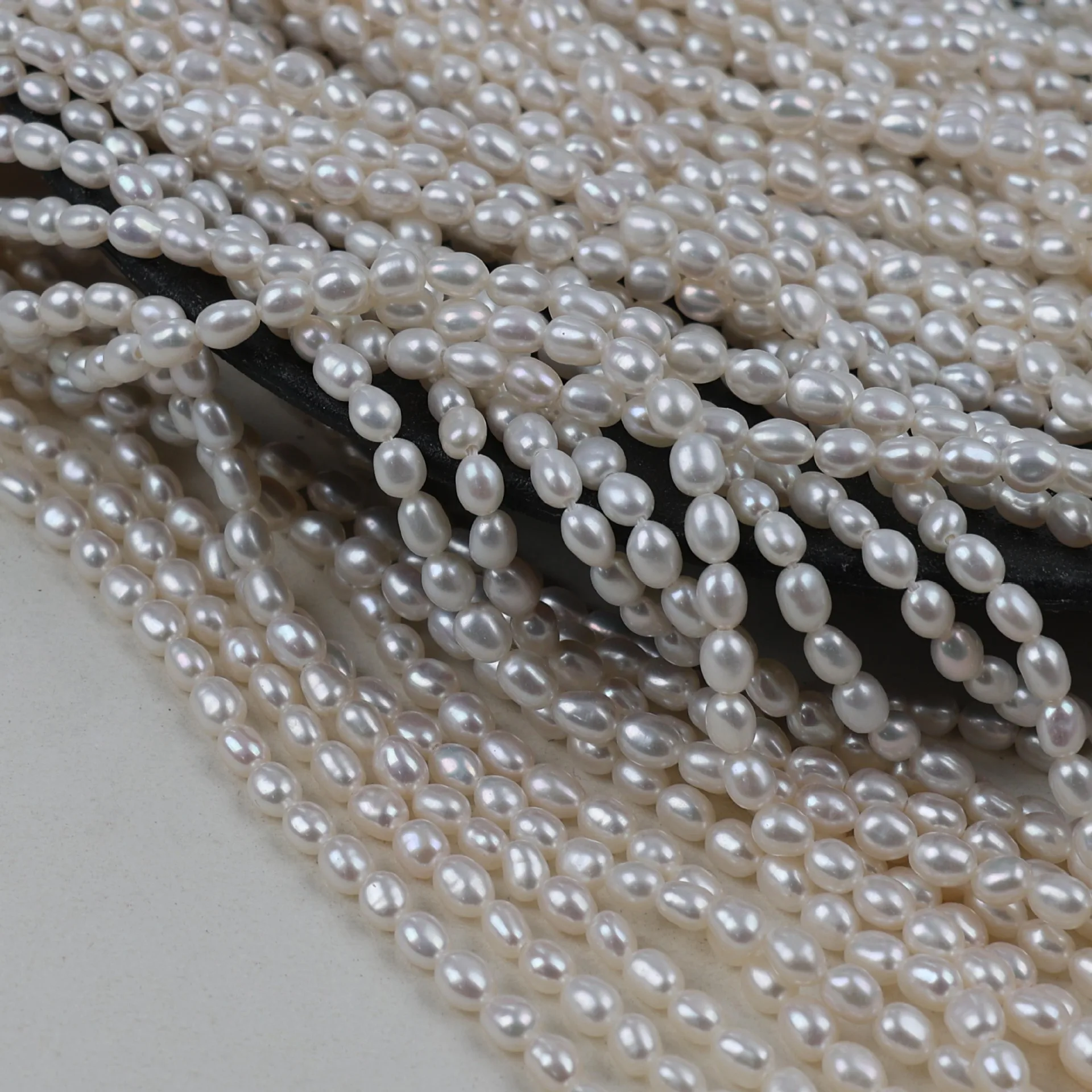 4/5/6mm White Baroque Freshwater Pearls Loose Beads For Women DIY Jewelry Making Necklace Bracelet Earring Handcraft Accessories