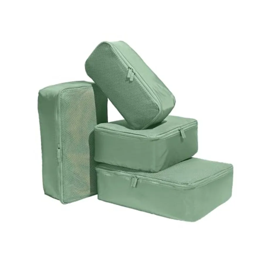 

Insider Packing Cubes Set of 4 Lightweight Travel Organizers for Luggage Suitcases Carry-On Bags Sea Green