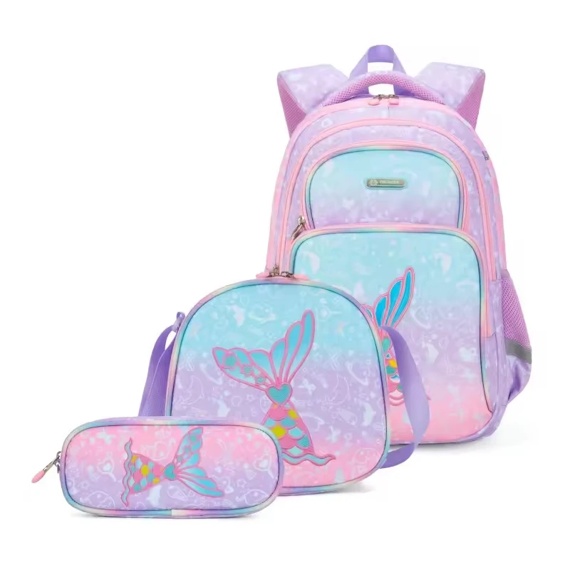 

Hot Sale School Backpack Set School Bags For Girls Teen Set Schoolbags Kids Backpack 3 PCS,A Backpack, A Pen Bag, A Meal Bag