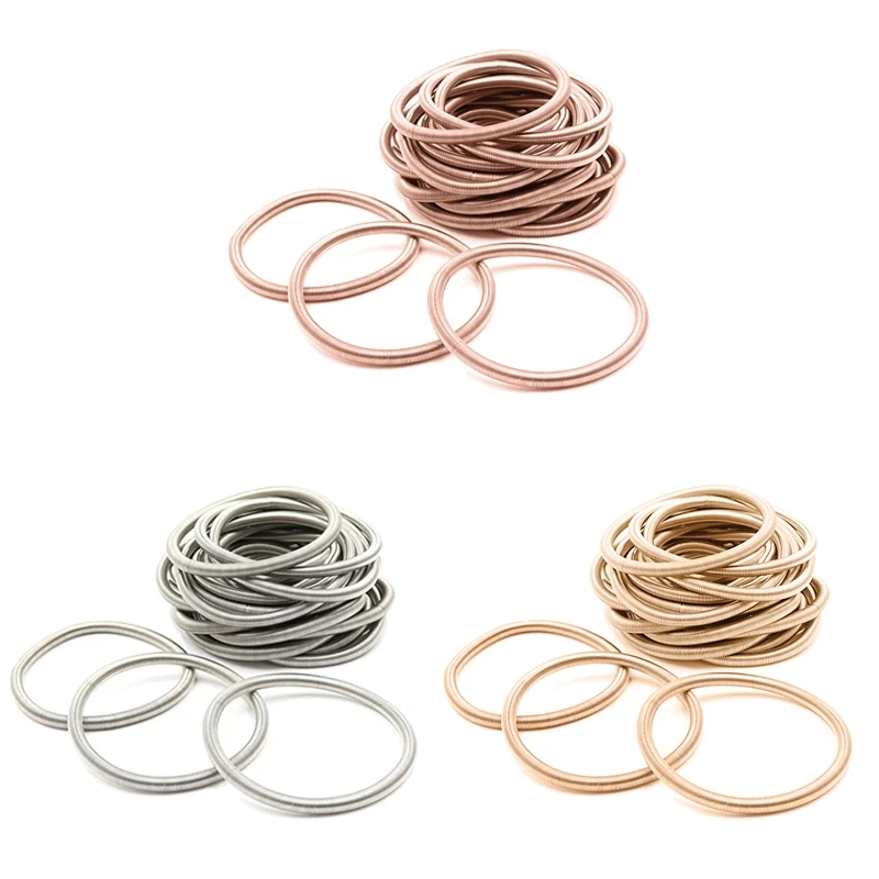 10 Pcs Metal Elastic Bracelet Non-Slip Bracelet Craft Carbon Steel Wire Bracelet