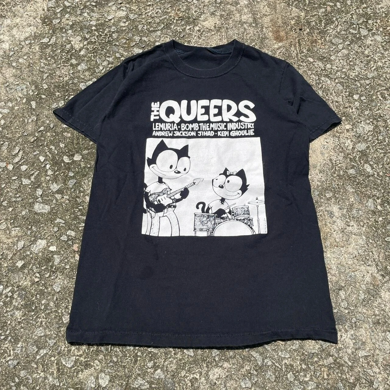 

Классическая рубашка с коротким рукавом The Queers Punk Band Rock, хлопковая футболка с принтом Y2k Harajuku, женская одежда, футболка большого размера