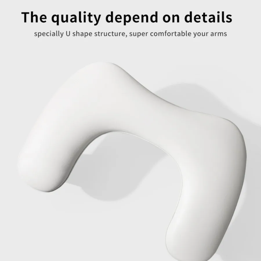 New Arrival Manicure Comfortable Tilt Soft Nail Arm Rest Professional PU Leather U Shape Nail Hand Pillow for Manicure Salon Use