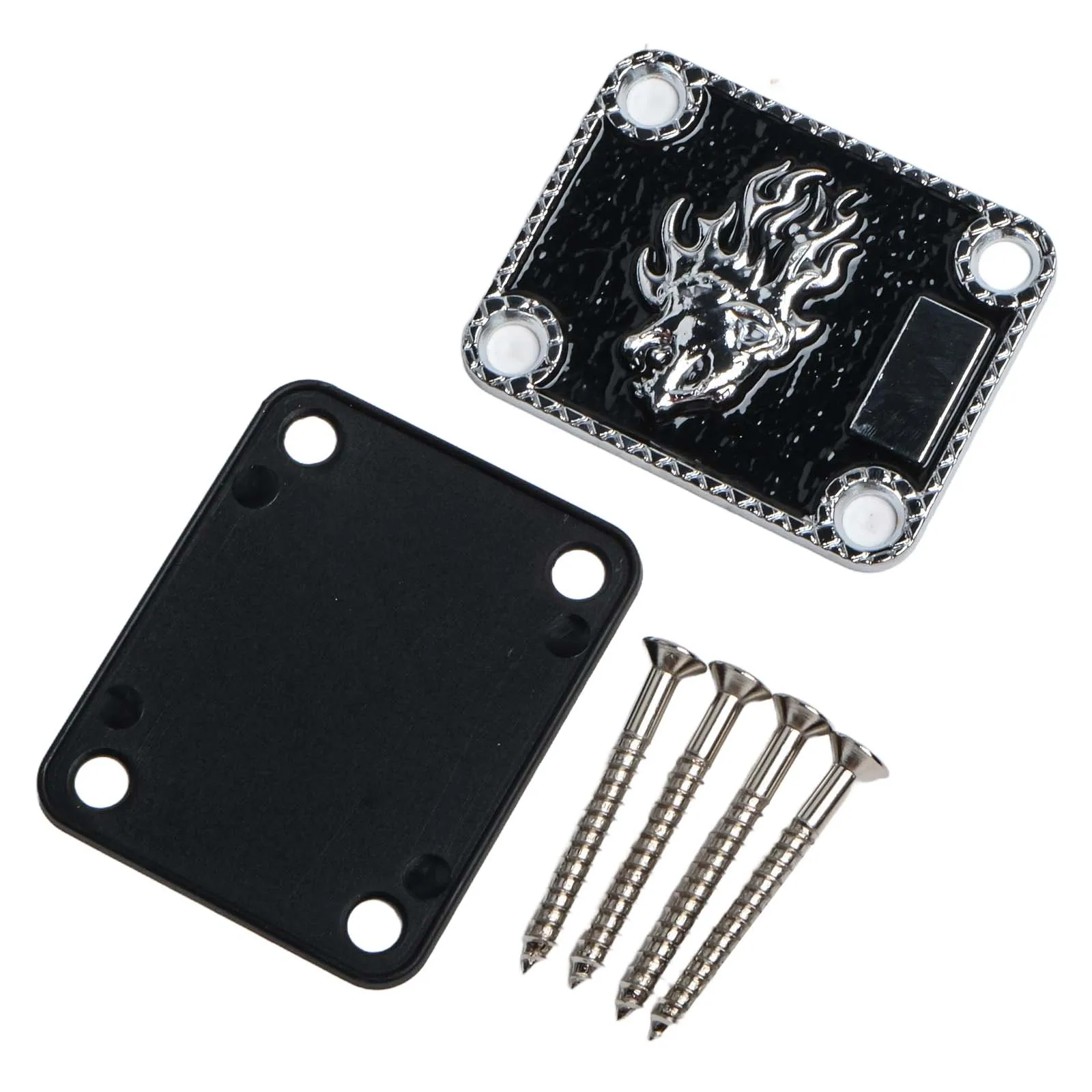 1 Set Guitar Neck Plate Electric Guitar Neck Backing Plate Bass Neck Strength Connect Board Joint Plate For E-Guitar Replacement