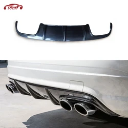 Carbon Fiber Rear Diffuser Bumper Lip Chin Spoiler For Mercedes Benz C Class W204 C63 AMG 2008-2011 Car Accessories FRP Diffuser