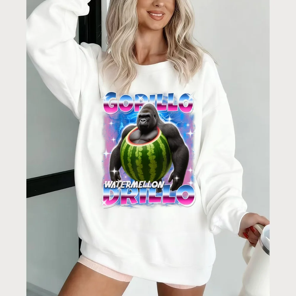 العصرية شانهاي جينغ غير كبيرة الكرتون الطباعة المرأة الرجال البلوز الدافئة الأطفال بلوزات غير رسمية على الموضة ملابس كاجوال #3