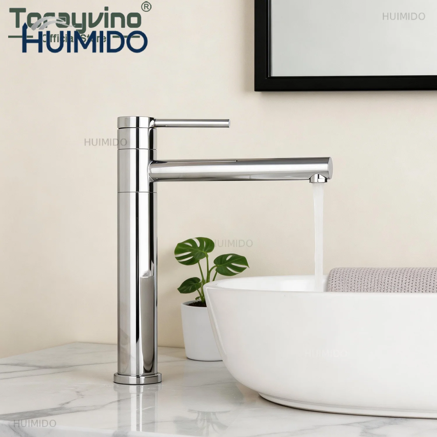 Torayvino Black gold Bathroom Faucet Single Hold Modern 360 Swivel Deck Mounted Hot & Cold Torneira Basin Sink Mixer Water Tap