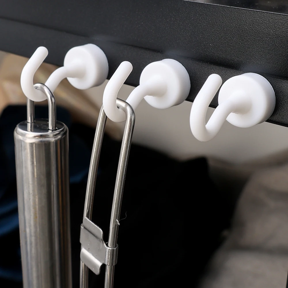 1/5/10/20PCS Strong Magnetic Hooks Load Bearing Hook MultiPurpose Storage For Home Kitchen Bar Storage Key Hanging Hanger
