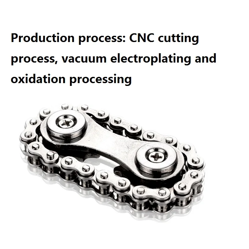 سلسلة عجلة دولاب الموازنة الدورية جيروسكوب بأطراف الأصابع تململ سبينر تخفيف الضغط سلسلة دراجات معدنية EDC تململ لعبة الكبار #3