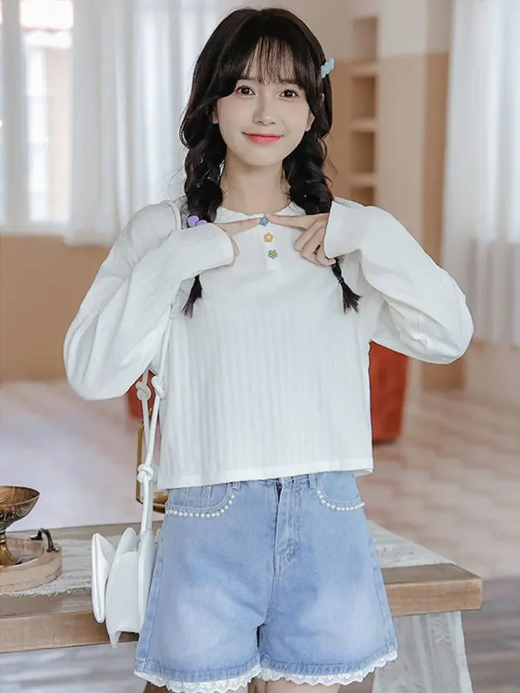 Sweatshirts Vrouw Shoujo Meisje Esthetisch Flanel Lus Schoon Tieners Controles Werkkleding Nieuwste Warmtezakje Subcultuur Esthetiek