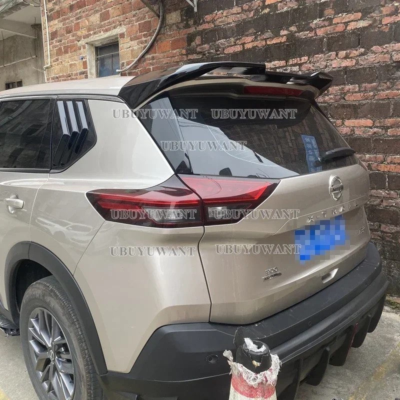 Car Roof Rear Spoiler for New Nissan X-Trail Rogue T33 2020 2021+ ABS Plastic Rear Spoiler Wing Trunk Lip Boot Cover Car Styling