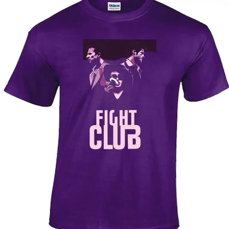 

Футболка Fight Club v10, фиолетовая футболка с постером фильма, все размеры S 5XL