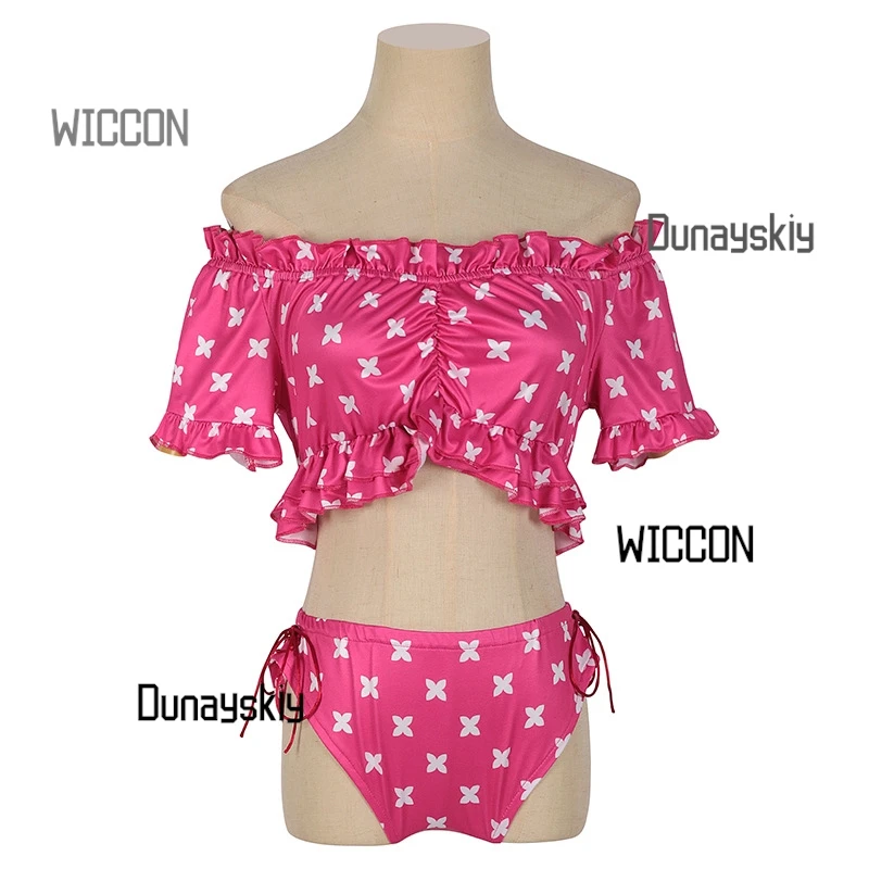 Oshi no Ko Cosplay Bundle Ruby Hoshino Badeanzug Aqua Hoshino Sommer Strand Abschluss Halloween Anime Kostüm Sets mit Perücken