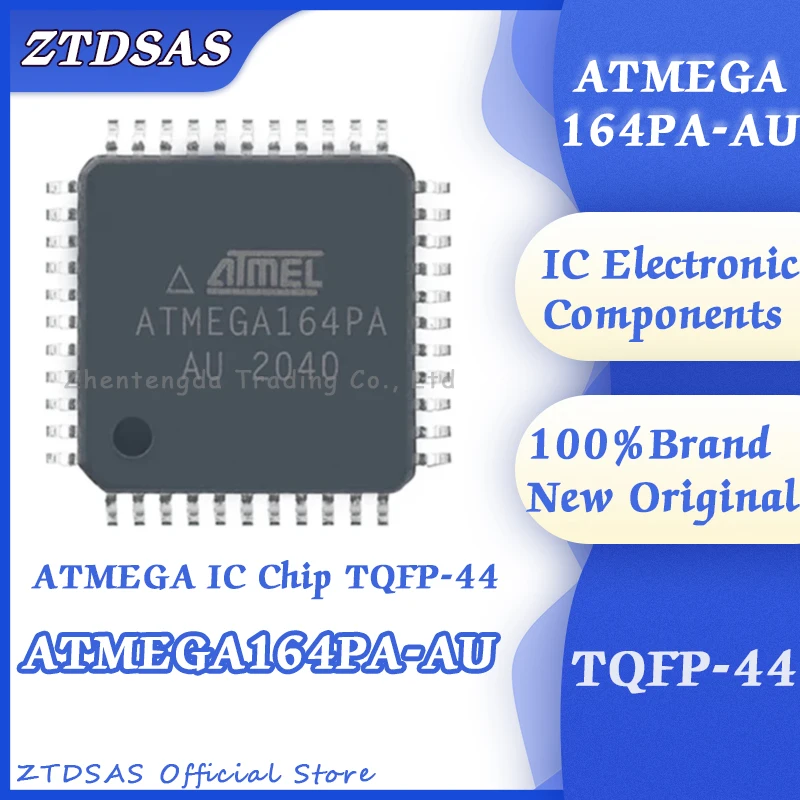 5-100PCS ATMEGA ATMEGA164 ATMEGA164PA ATMEGA164PA-AU IC MCU Chip TQFP-44