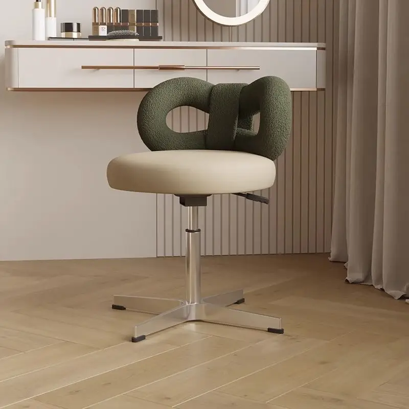

Makeup Chair Girl Durable Bedroom Dresser Simple Chair Net Red Cream Wind Design Home Chairs