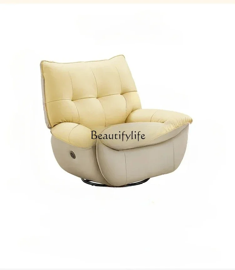 1 Divano elettrico intelligente in pelle, sedia singola pigra