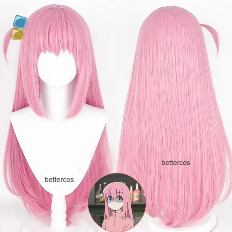 Doces 2025Goto Hitori Anime Bocchi The Rock! Gotou Gotoh peruca cosplay longo rosa cabelo reto resistente ao calor perucas de festa femininas