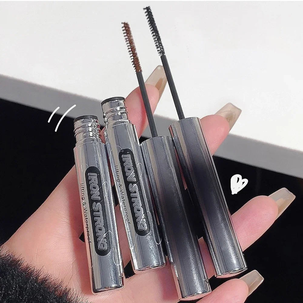 Ultra-Fine Black Brown Mascara Lengthens Eyelashes Extra Volume Waterproof Curling Natural Lashes Mascara Female Cosmetic Makeup