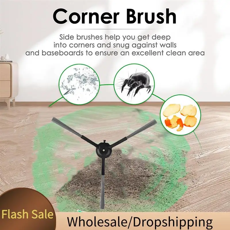 

BAAD 12 Pcs Side Brush For ROIDMI EVE MAX Sweeping Machine Accessories Ultra Durable Accessories Enhanced Cleaning Efficiency