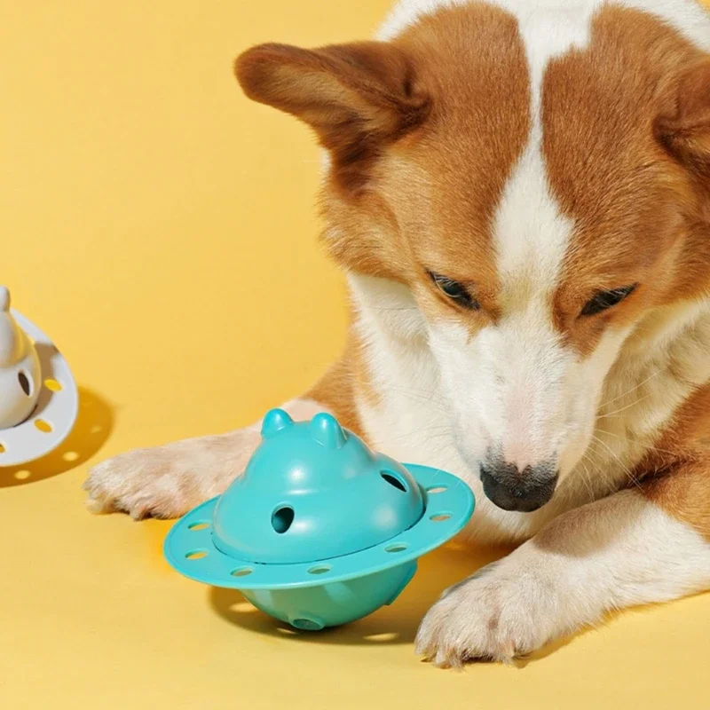 Jouet à mâcher pour chien, distributeur friandises colorées, jouet à mâcher doux résistant à mastication, encourage