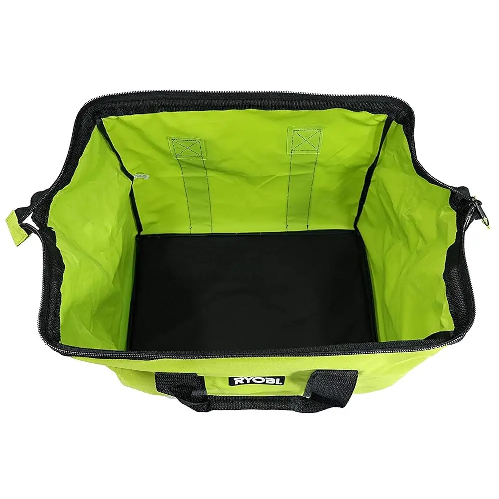 

Green Wide Mouth Collapsible Genuine Oem Ctor’S Bag W/Full Top Single Zipper Action And Cross X Stitching