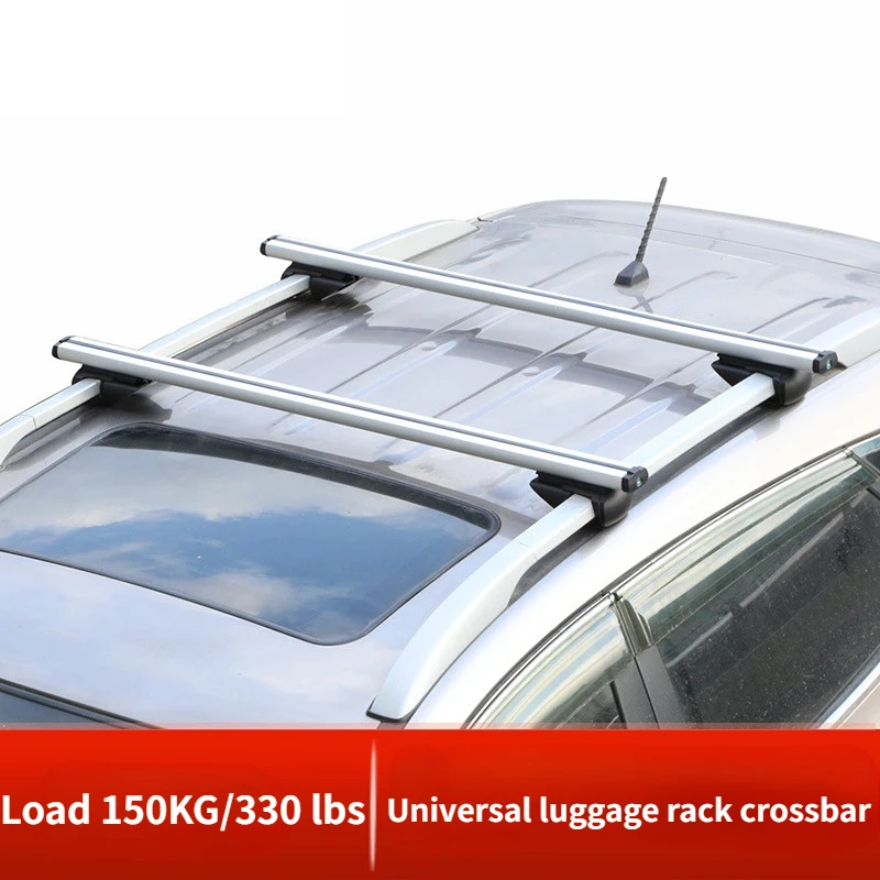 Universal 135CM Car Roof Racks Cross Bars Crossbars 150 330LBS For Car With Side Rails Work With Kayak Cargo Ski Racks