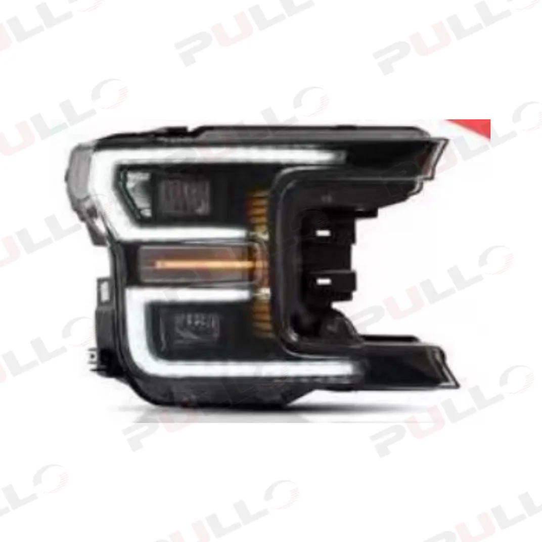 Suitable for Ford Ranger 12-21 Modified to F150 2018 HULK Model Car Parts Contain Front Bumper with Grille and Auto Lamps Hood