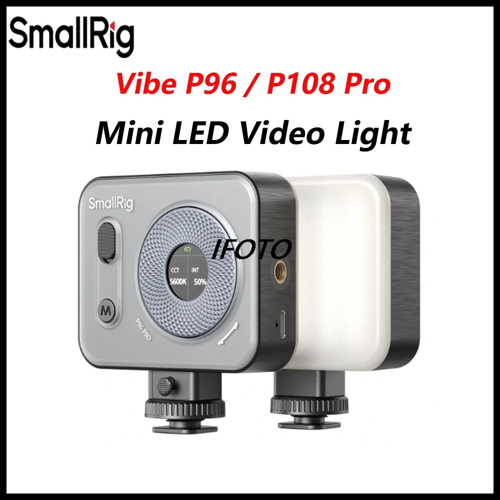 SmallRig Vibe P96 / P108 Pro Mini LED Video Light 2500K-6500K  for Flat Lay Photo and Video Content Creation