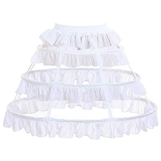 Neue frauen Prom Kleid Petticoat Krinoline One Größe Birdcage Petticoat Süße 3 Hoop Rock