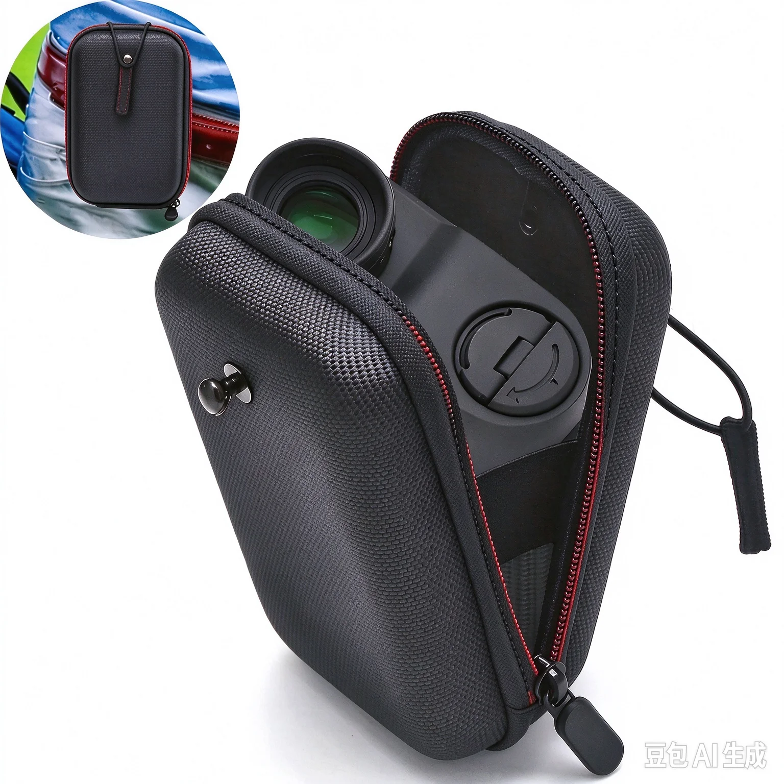 Golf Rangefinder Hard Shell Case, Hard Golf Rangefinder Case Universal Range Finder Carry Bag for Most Rangefinders (Black)