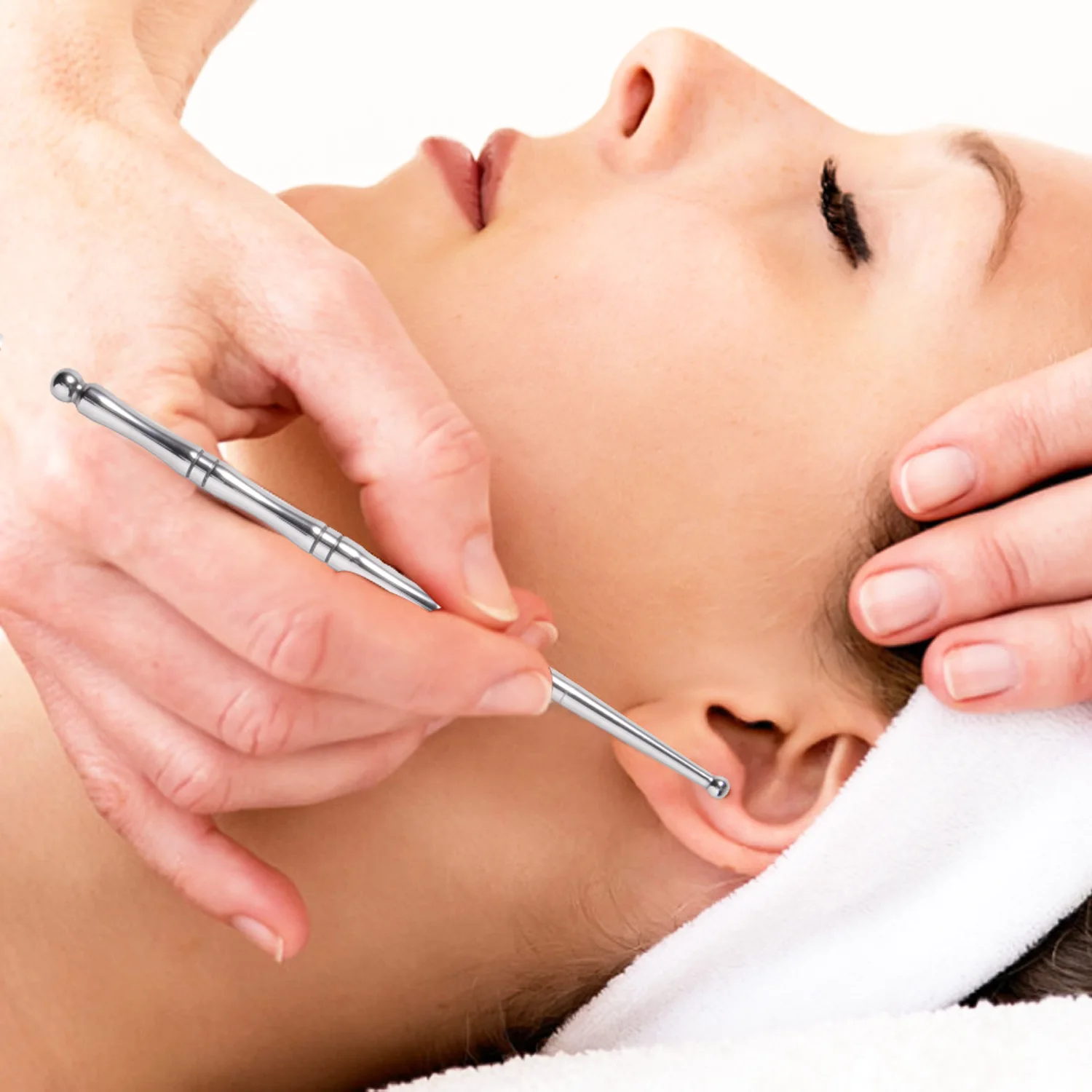 1set Anti Wrinkle Facial Skin Care Beauty Tools Stainless Steel Gua Sha Board Jade RollerEye Massager Face Lifting Tighten Pen