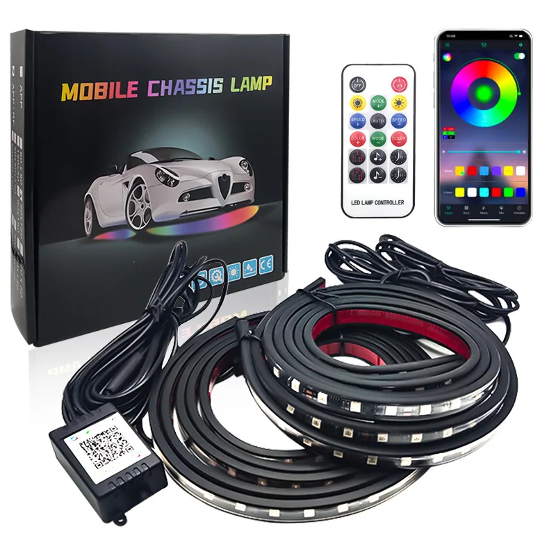 

Car Charssis Flexible LED Strip Light LED Underbody Remote /APP Control RGB Neon Lights Ambient Atmosphere Auto Decorative Lamps
