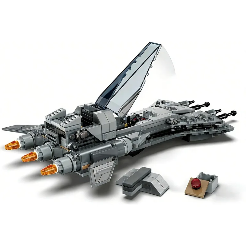 Blocs de construction créatifs Pirate Snub Fighter, 285 pièces, avec 2 figurines, briques de construction, jouet cadeau pour enfants