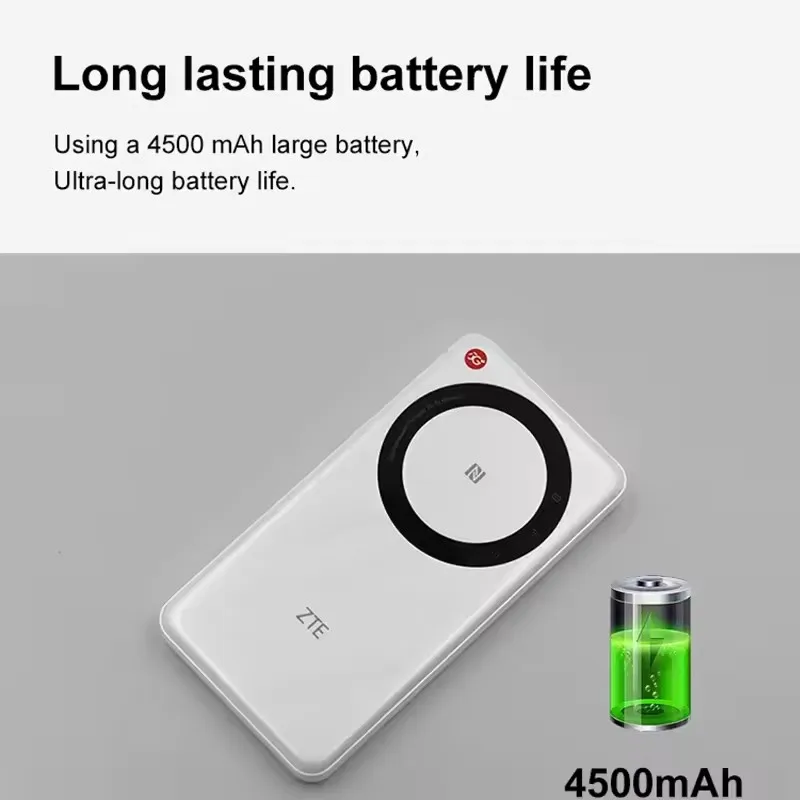 ZTE 5G 휴대용 와이파이 U30 에어 2x2 MIMO 4500mAh 듀얼 밴드 NFC 포켓 MiFi 5G 4G LTE 모바일 와이파이 라우터, SIM 카드 슬롯 포함