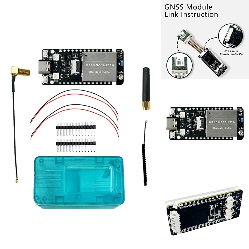 

T114 Meshtastic Tracker Nordic NRF52840 SX1262 Lorawan Lora для Arduino устройство позиционирования BLE Wifi с детской