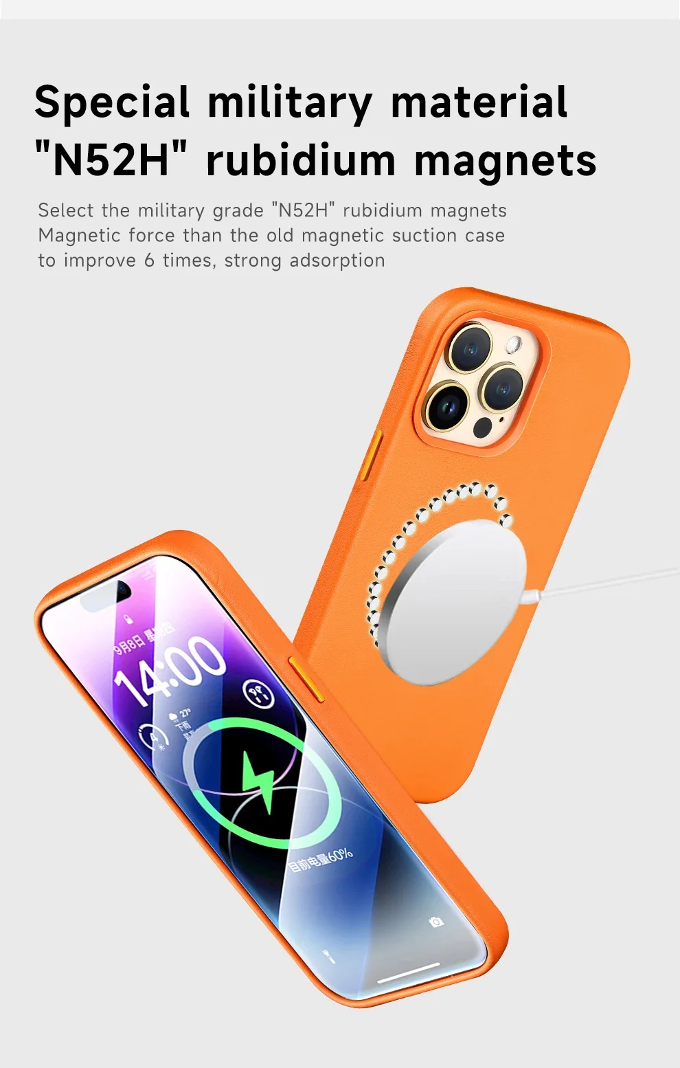 Luxury Magnetic Leather Case for Apple iPhone 18 17 Pro Max 16 13 12 14 15 Plus Official MacSafe for Magsafe I Phone Cover Etui