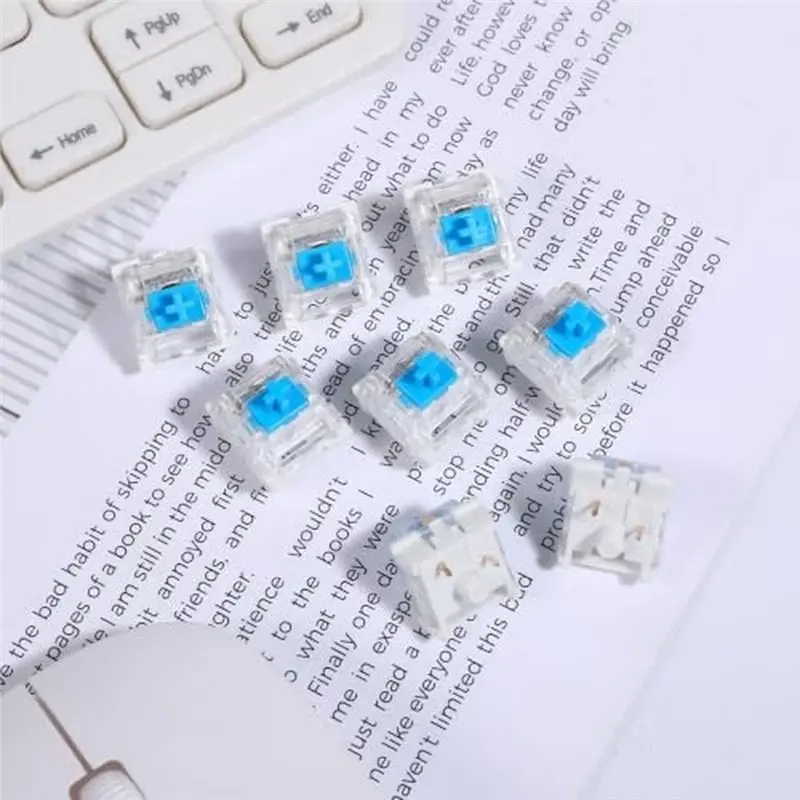 [NEW!】 For Mechanical Gaming Keyboard Compatible- 80 Pcs 3 Pin Pre-Lubricated Clicky Key Switches For Keyboards