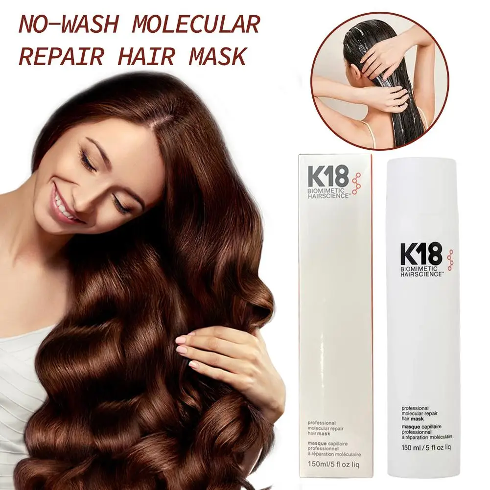 150ml K18 Professional Leave-in Molecular Repair Hair Mask High Capacity Hair Care No-wash Molecular Repair Hair Mask Hair Care