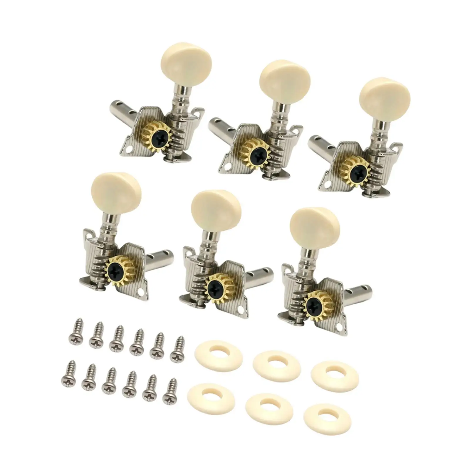 6x Guitar String Tuning Pegs Repair Machine Head Tuners for Musician Lovers