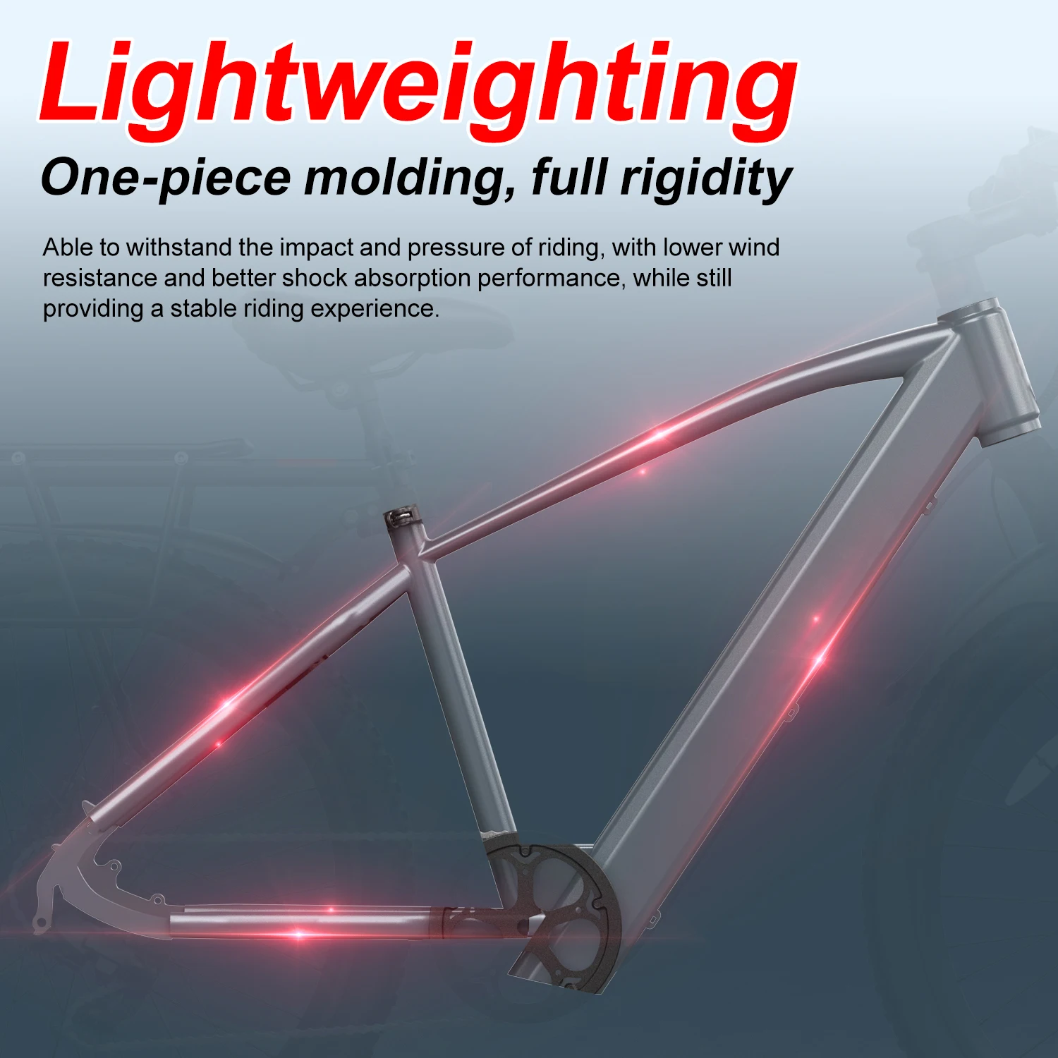 مستودع محلي الشحن ZL L26 الكبار Ebike الذروة 500 واط بطارية ركاب دراجة كهربائية 26 الإطارات الجبهة تعليق E-الدراجة #5