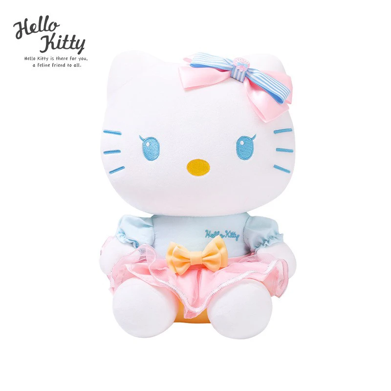 Original Sanrio Hello Kitty Plush Toys Kuromi My Melody Sweetheart Series Plush Doll Bedroom Super Soft Short Pajamas Doll