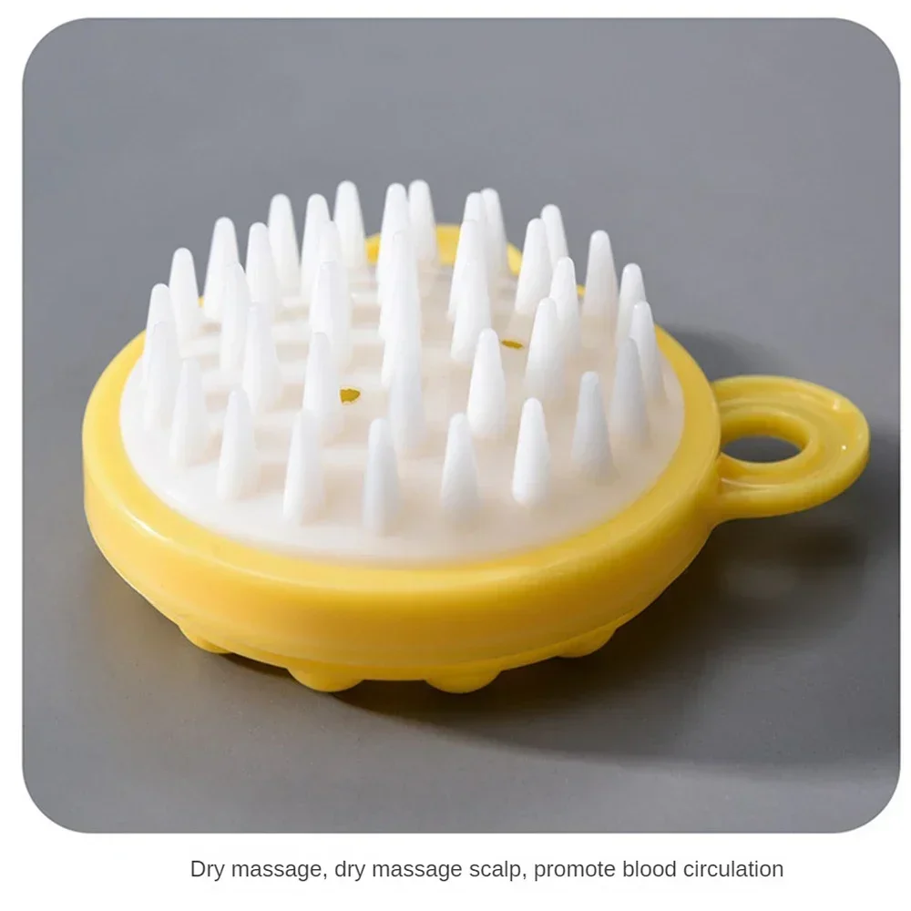 1PCS Massage Comb Round Scalp Massager Unfading Plastic Bathing Hair Scalp Comb Bathing Tool Head Skin Shampoo Brush