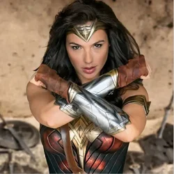 Halloween Girl Adult Hand Cosplay Costumes Accessory Superhero Woman Diana Armor Cosplay Bracers