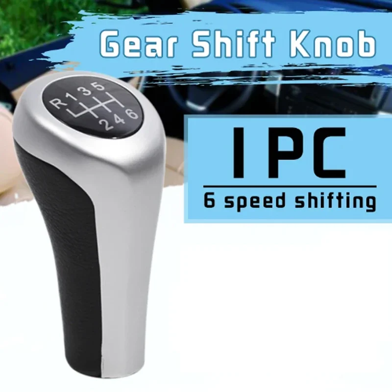 

6 Speed Manual Car Gear Shift Knob Shifter Matt Chromed Plated Fits For BMW 1 3 5 6 Series X1 X3 X5 E46 E90 E91 E92 E38 E39