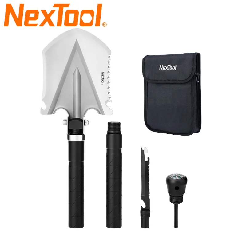 NexTool Outdoor Folding Shovel 14 in 1 Multi-functional Shovel Multitool Camping Hoe Axe Hammer Wood Saw Knife Survival Tool