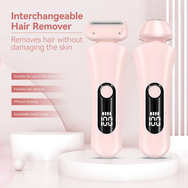 Portable IPX7 Waterproof Electric Epilator for Women Mini Bikini Body Hair Shaver Ladies Shaver