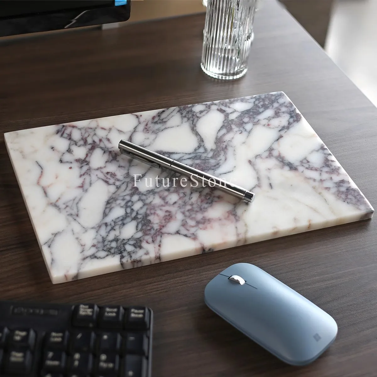 

Light Luxury Style Natural Marble Tray Home Living Room Desktop Ornaments Perfume Tray Bedroom Jewelry Storage Display panel