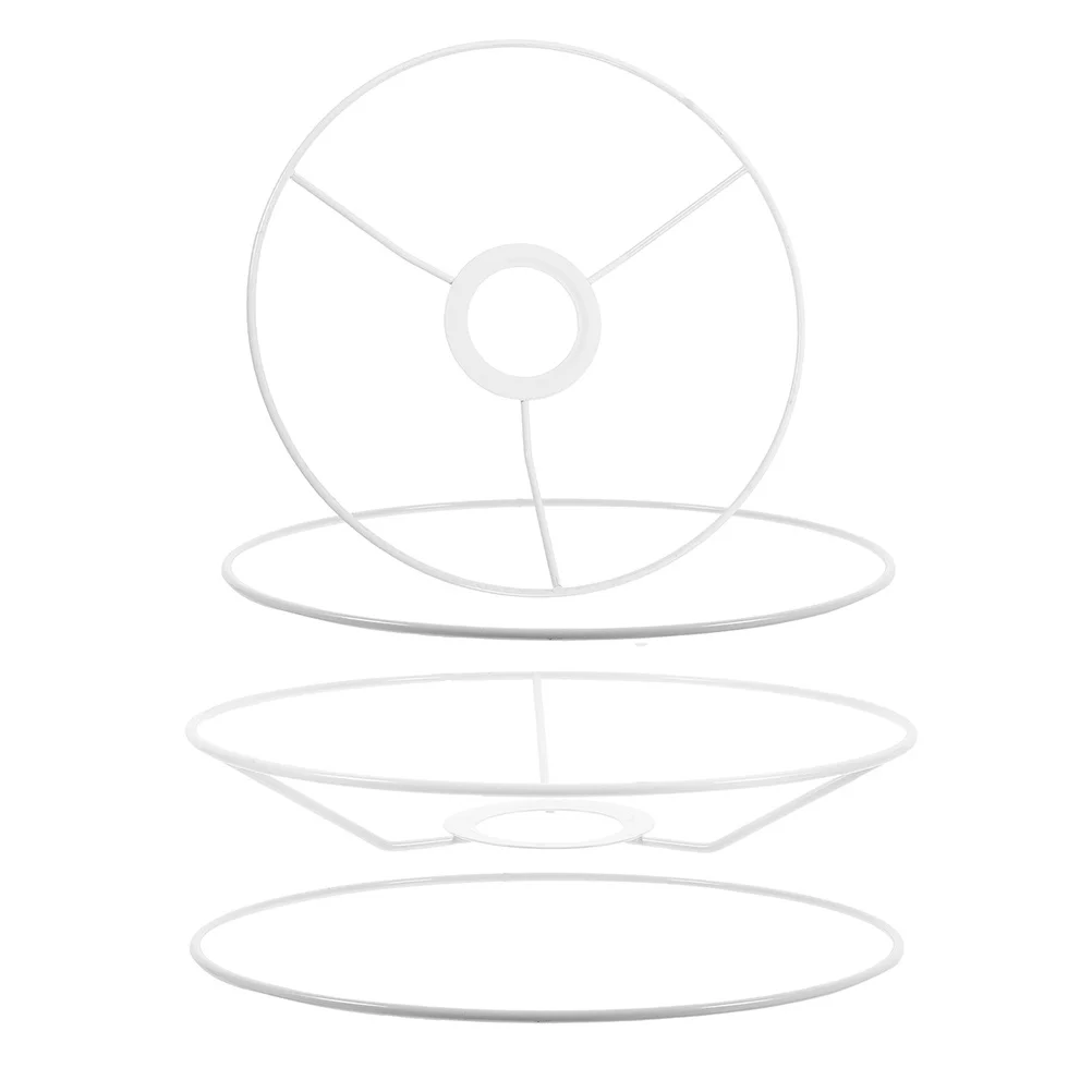 

Vintage Lampshade Frame Round Metal Iron Wire Cage For Diy Table Floor Pendant Lamps E27 Base Home Decor Lighting