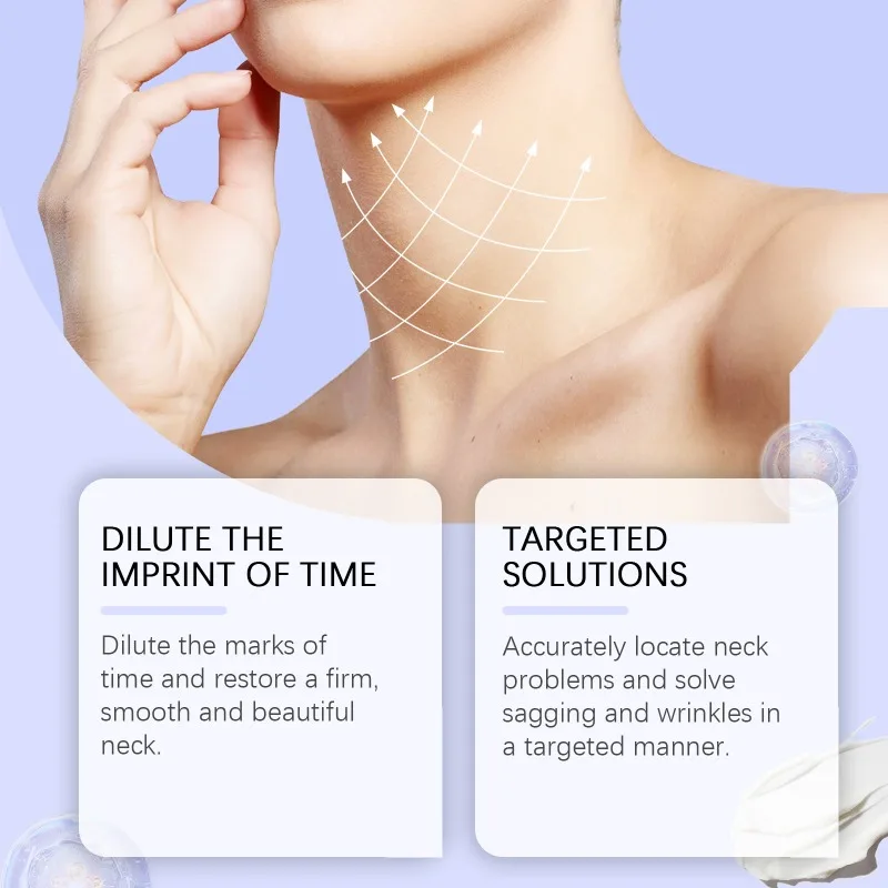 Neck Wrinkle Removal Cream Tightening Firming Fade Fine Lines Double Chin Anti-Aging Necklines Lifting Shaping Beauty Neck Cream