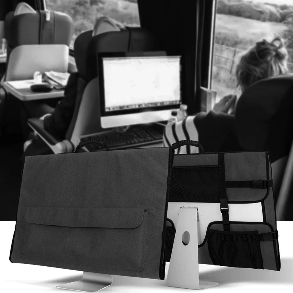 PHILE-Travel Carrying Case For Monitors Protective Monitor Bag Monitor Carrying Case