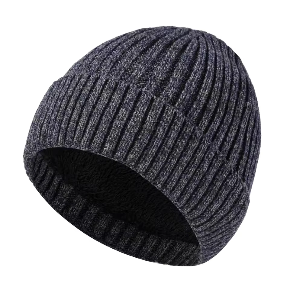 

Winter Leisure Warm Keeping Thickened Hat Fisherman'S Hat Warm Keeping Waist Hat Color Contrast Knitted Wool Hat Mens Hat